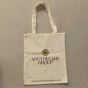 Apothecary Group White Zippered Tote Bag